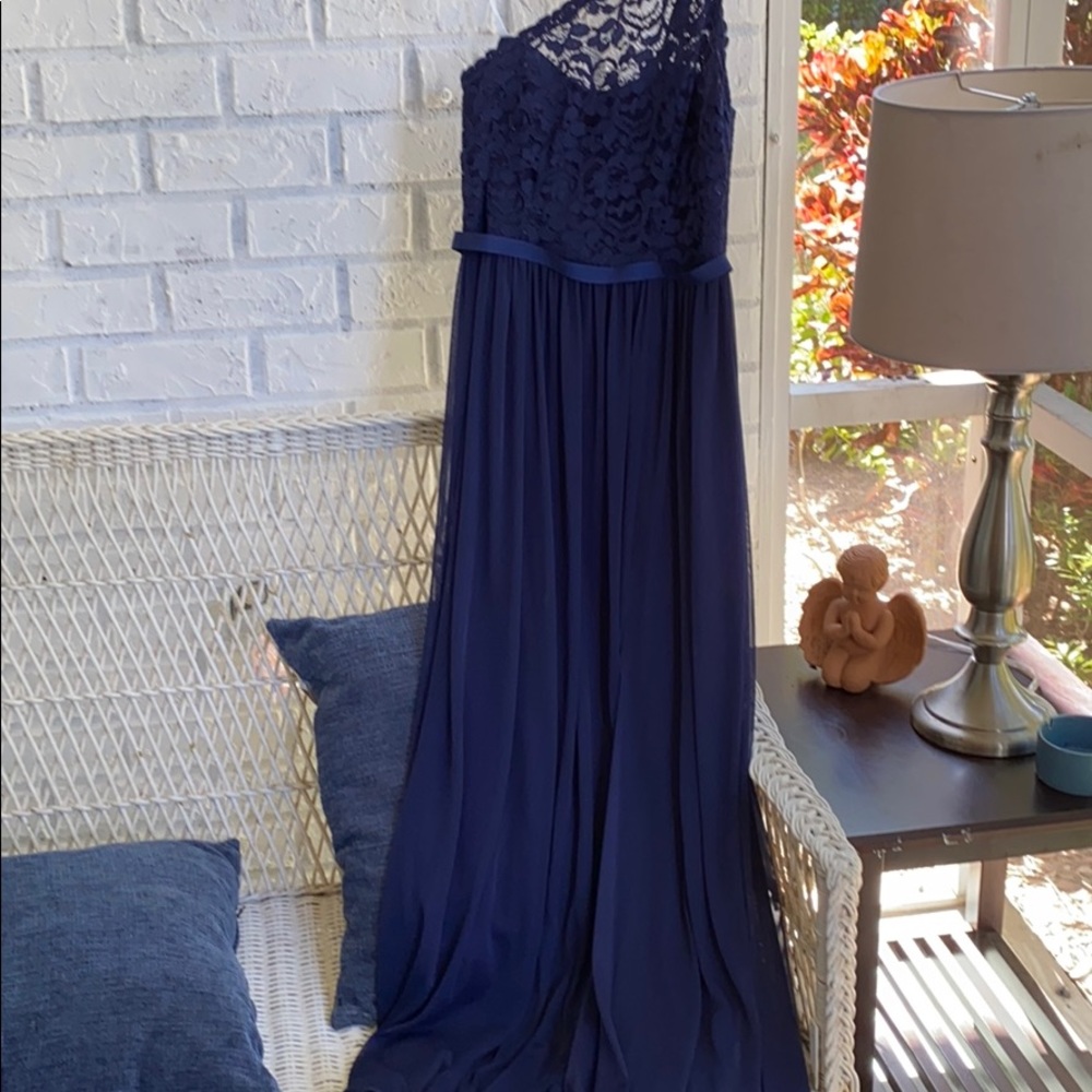 Navy blue size 8 David’s bridal gown